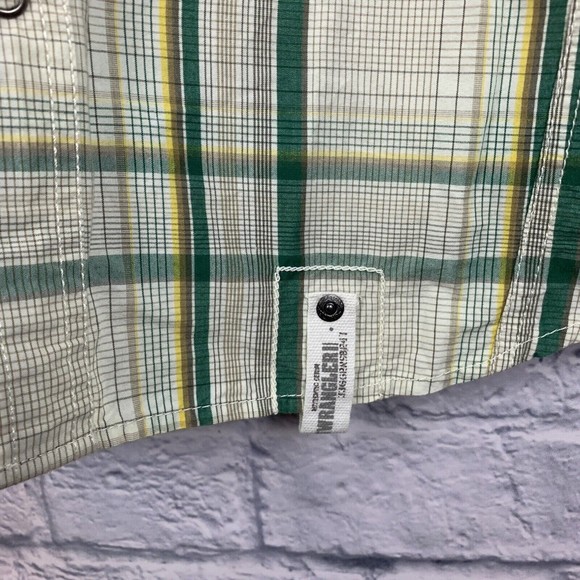 Wrangler American Cowboy Western Pearl Snap Multicolor Short Sleeve Plaid Medium - Picture 5 of 7